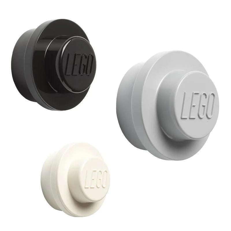 【預購中】樂高Lego 3入組塑膠製壁掛手把(3色)