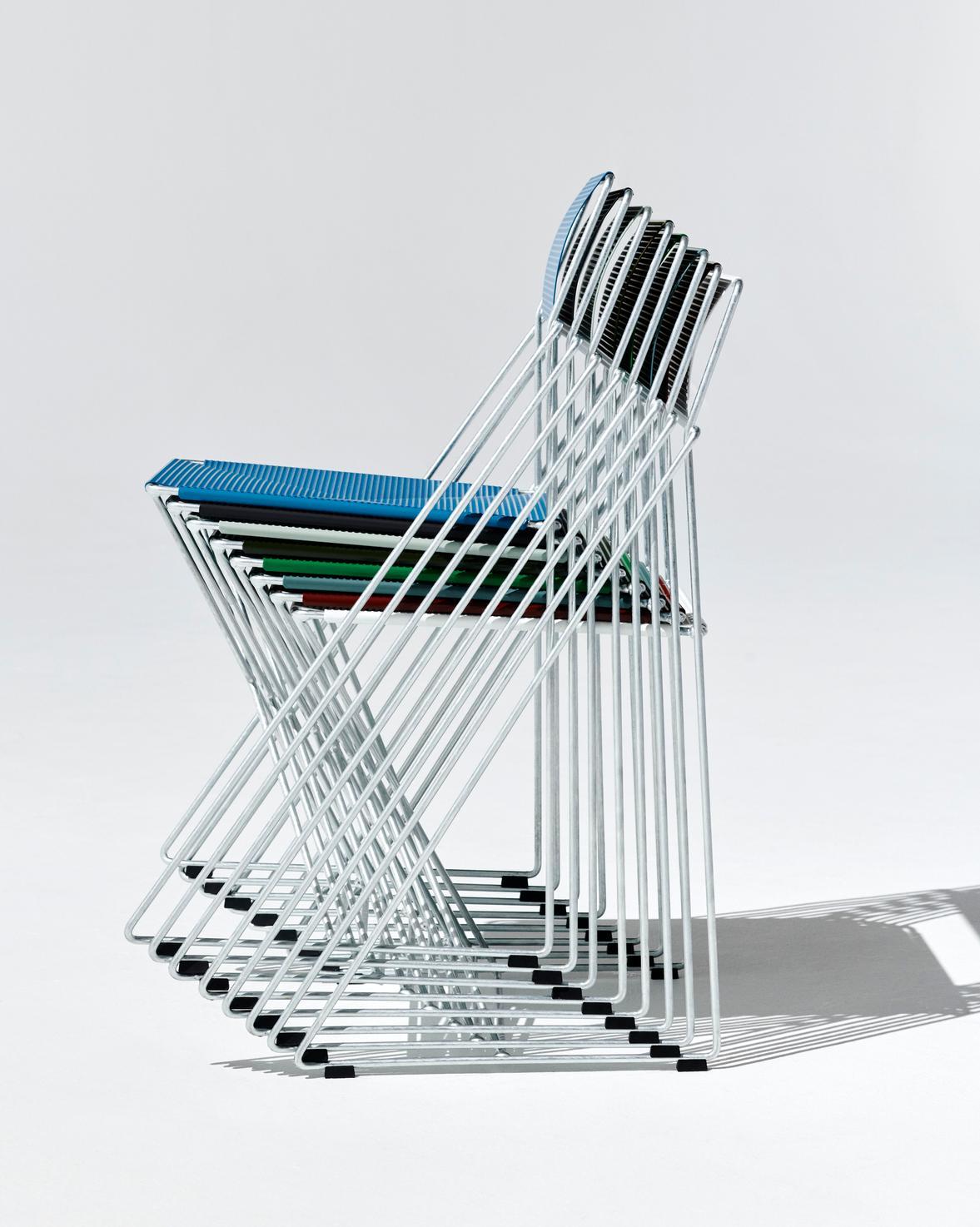 HAY X-LINE Chair 全市內版本|鍍鉻底座 Powder coated steel seat back_chromed base Indoor