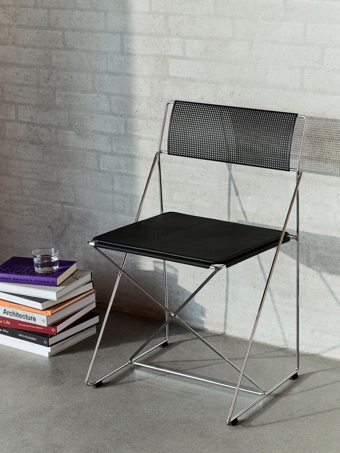 HAY X-LINE Chair 全市內版本|鍍鉻底座 Powder coated steel seat back_chromed base Indoor