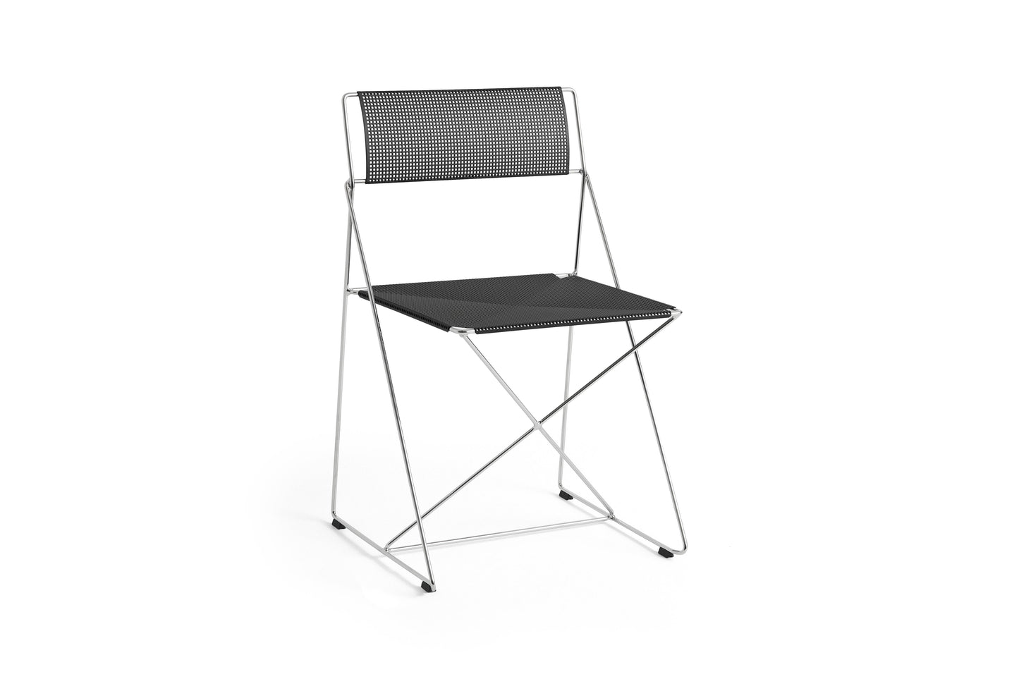 HAY X-LINE Chair 全市內版本|鍍鉻底座 Powder coated steel seat back_chromed base Indoor