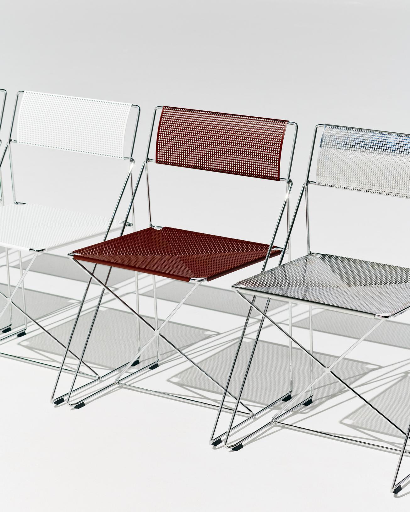 HAY X-LINE Chair 全市內版本|鍍鉻底座 Powder coated steel seat back_chromed base Indoor