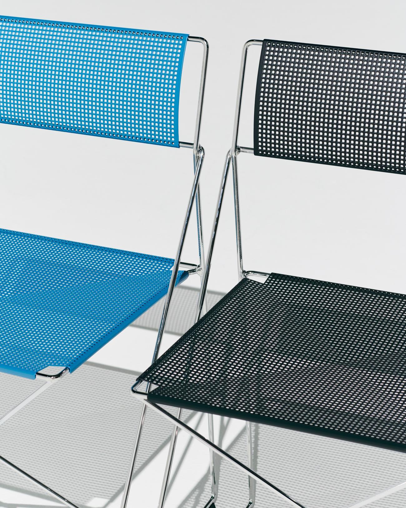 HAY X-LINE Chair 全市內版本|鍍鉻底座 Powder coated steel seat back_chromed base Indoor