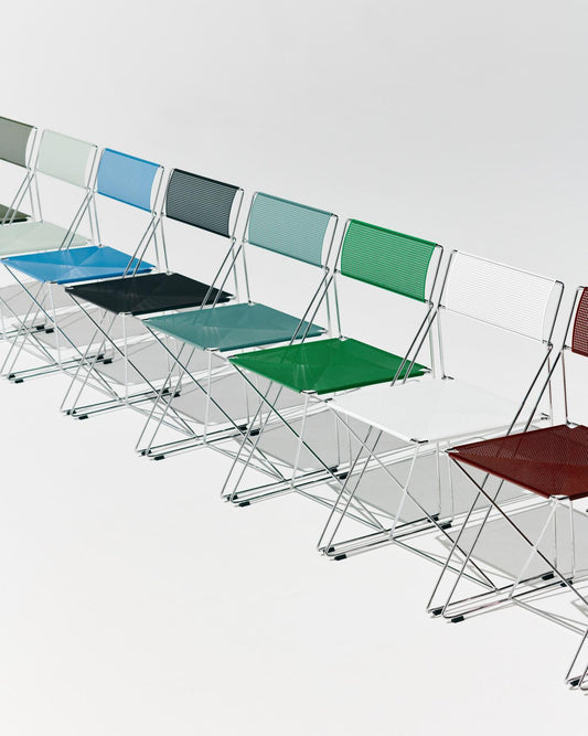 HAY X-LINE Chair 全市內版本｜鍍鉻底座 Powder coated steel seat back_chromed base Indoor